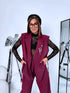 Komplekts "INTENSE 22666" - veste + bikses - BORDO